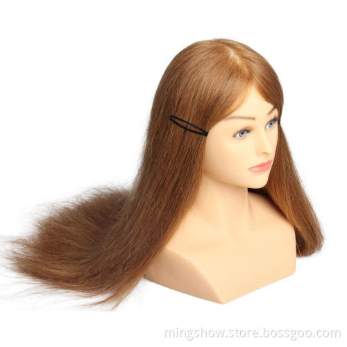 human hair mannequins female head with tripod